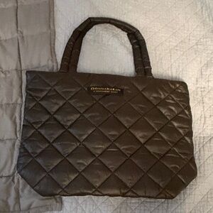 Donna Karan Quilted Black Tote Bag